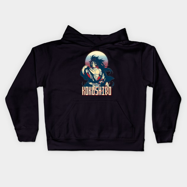 kokushibo demon Kids Hoodie by Retrostyle